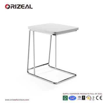 Mesa lateral branca moderna pequena de Orizeal para o quarto (OZ-OTB007)